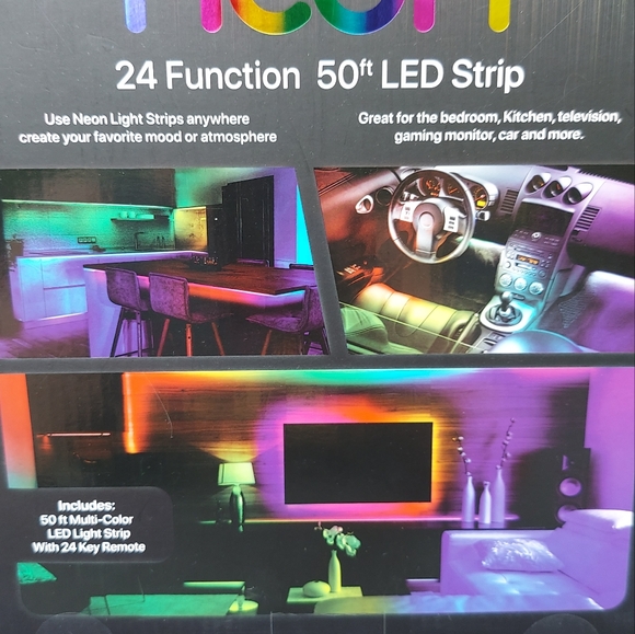 Illumina Neon 24 Function 50 Foot LED Strip With Remote Control NIB - Picture 7 of 11
